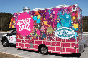 custom vinyl food truck wrap